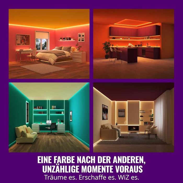 WiZ RGB LED лента 30M WiFi управление персонализируема 16 мил цвята