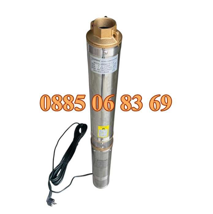 Турбинна водна помпа 1000W, дълбочинна сондажна помпа с турбина 1.5"