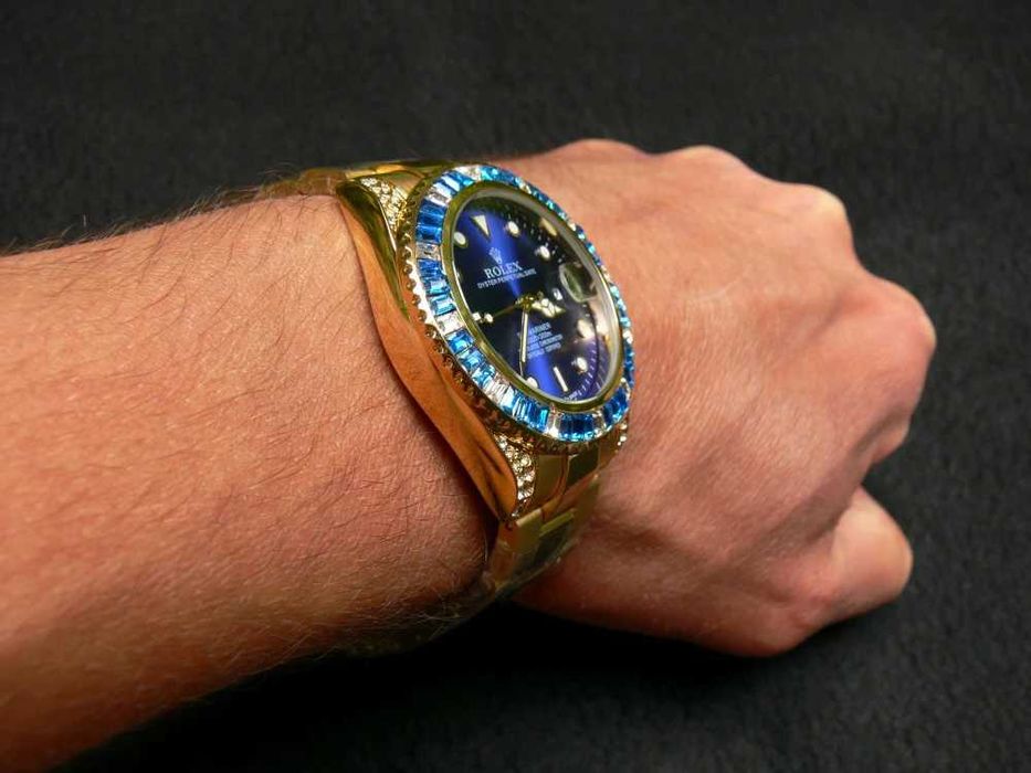 CEAS ROLEX SUBMARINER Gold&Blue Diamonds Superb Nou 2026 !! SUPERB !