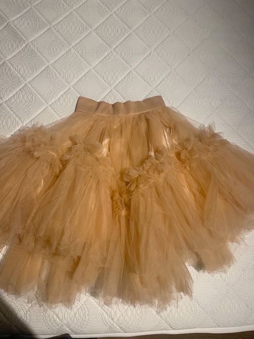 Официална пола с тюл и подплата