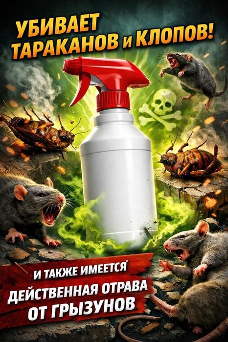 Средство от тараканов и клопов!