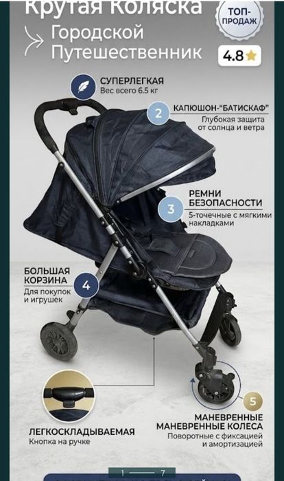 Продам прогулочную коляску