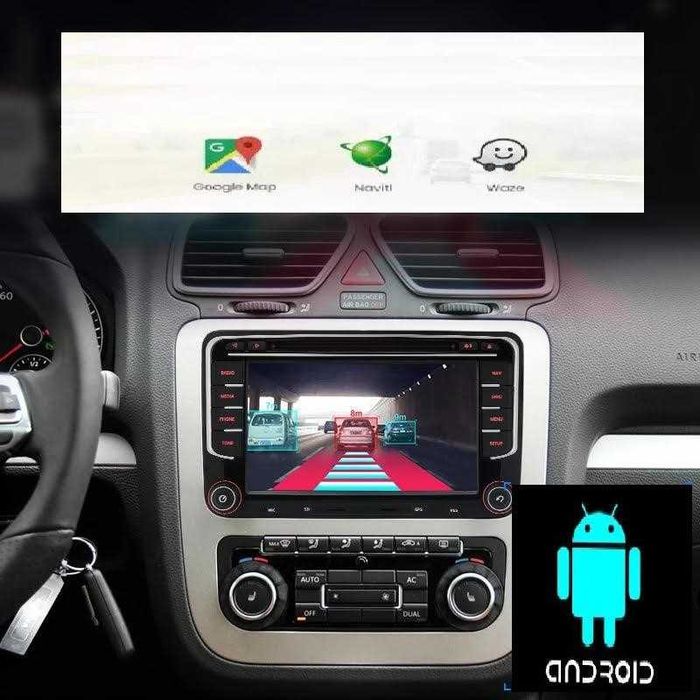 Navigatie Octa-Core 8G+128GB,VW Passat,CC,B7B6,Tiguan,Golf,Android 13