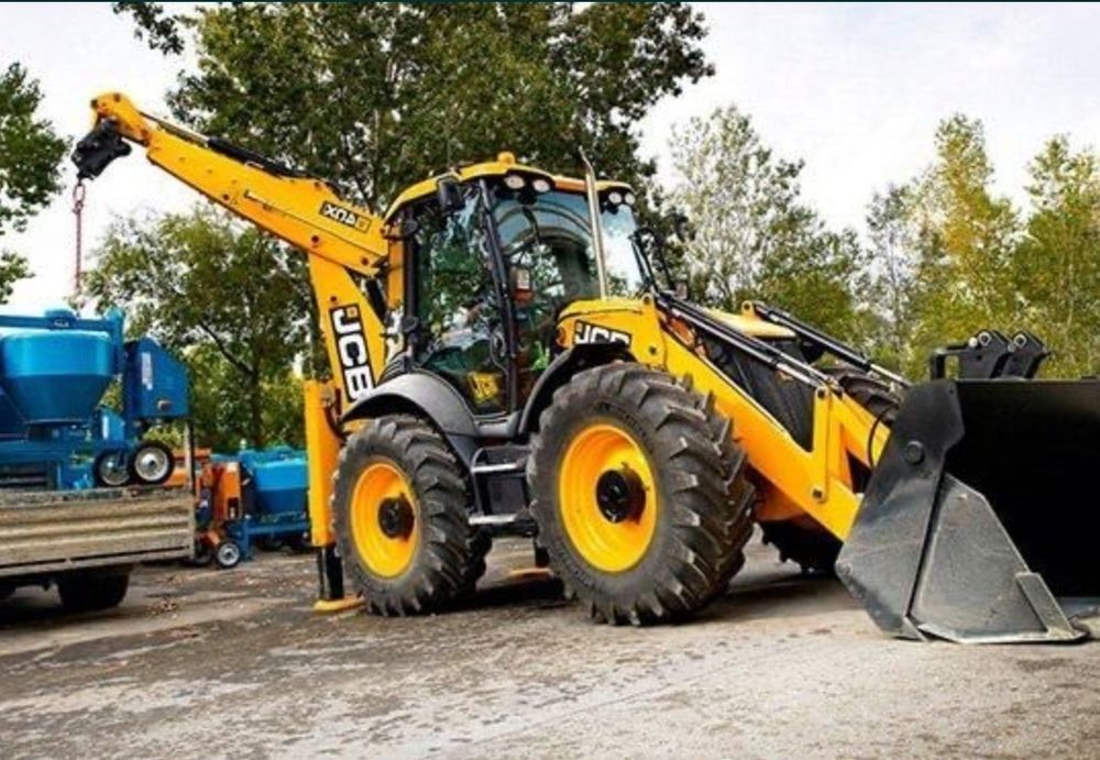 Услуги экскаватора погрузчика 3в1 трактора