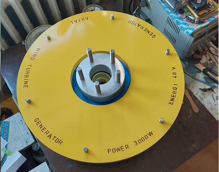 Bobină  stator tip tesla, pentru generatoare. PM G.  Axiale.