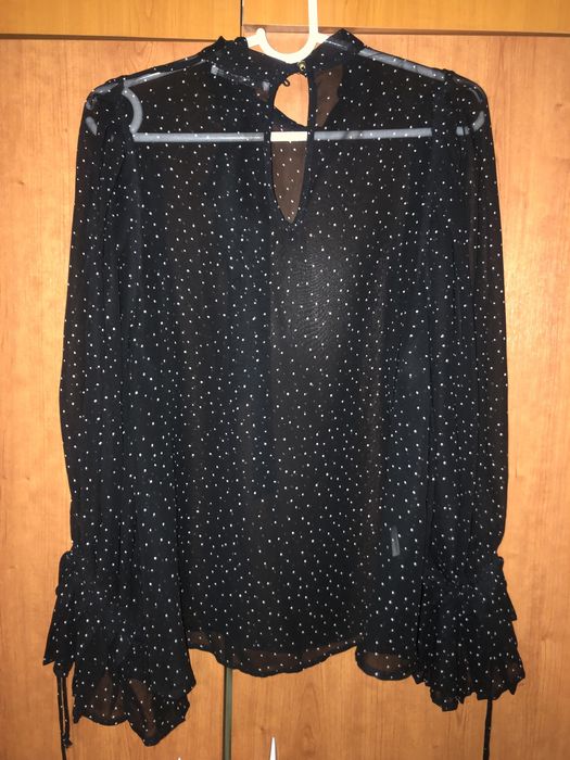 Риза Mango на точки с широки ръкави