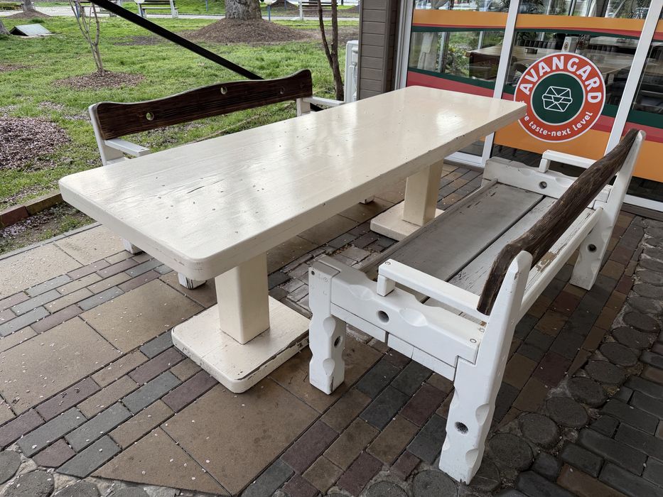 Дървени градински комплекти