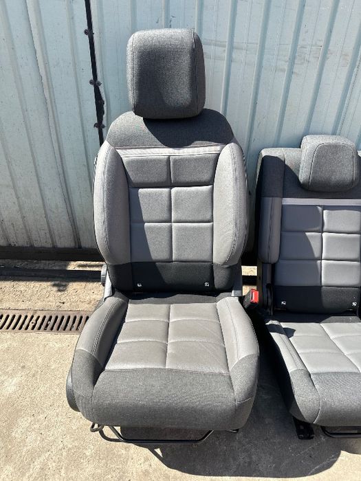 Interior complet piele + textil Citroen C5 Aircross 2020 2021 2022 Europa Scaune Fata / Bancheta Spate / Fete de Portiera / Cotiera / Plasticuri