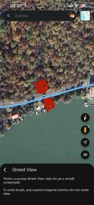 Teren de vanzare in eselnita cu deschidere la dunare