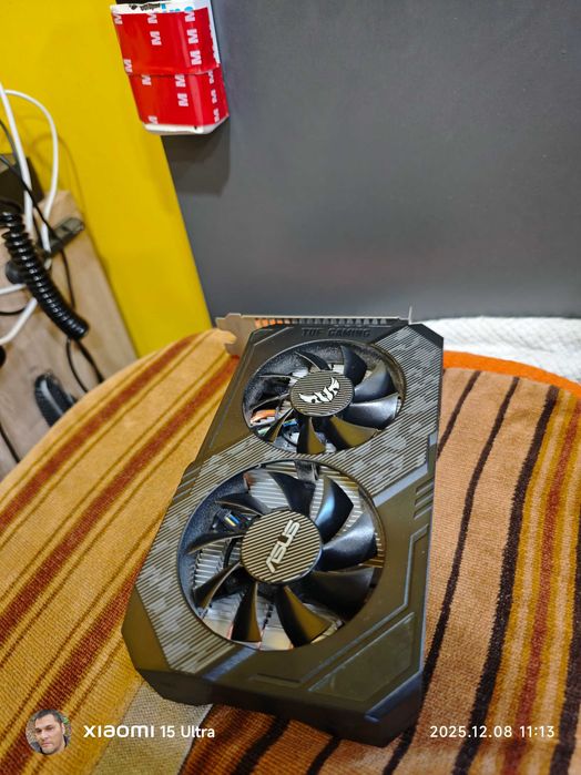 ASUS TUF GTX 1650 4GB GDDR6 - Перфектна, в гаранция!