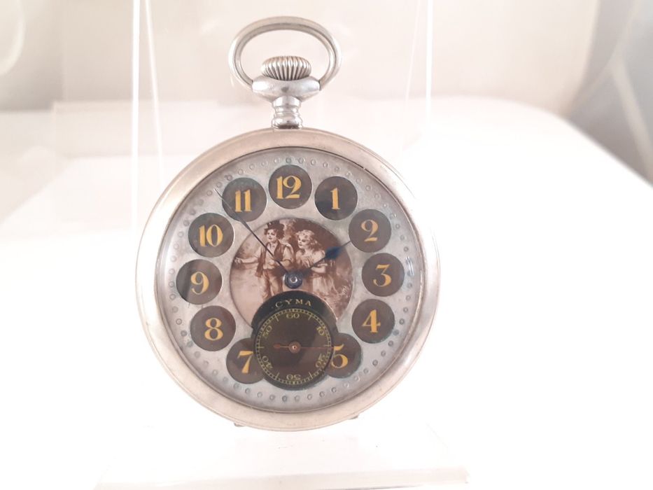 Cyma Swiss-рядък джобен швейцарски часовник,продилактиран
