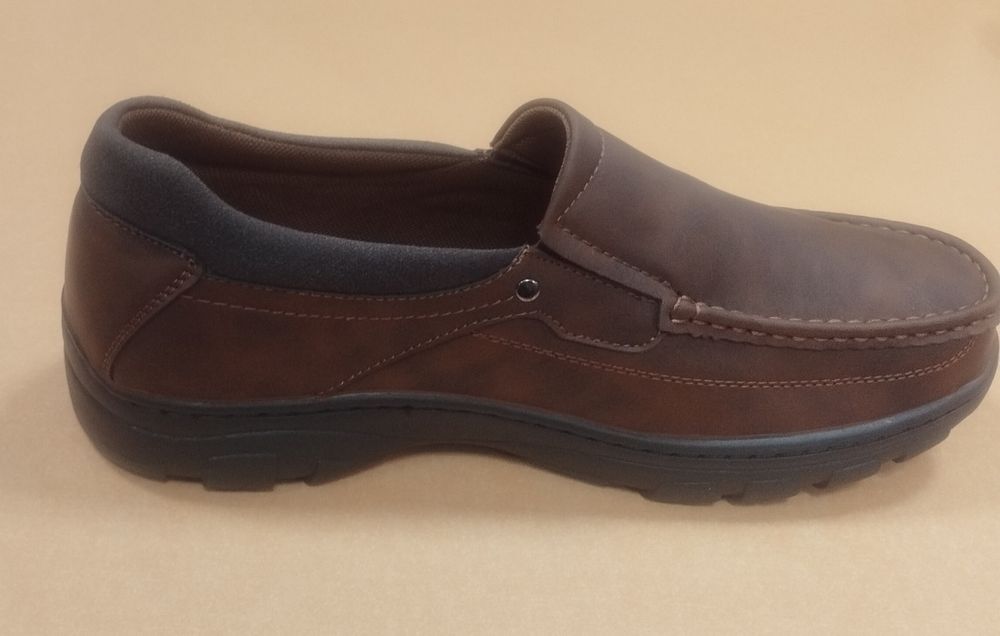 Мъжки мокасини 1286 без връзки черни и кафяви