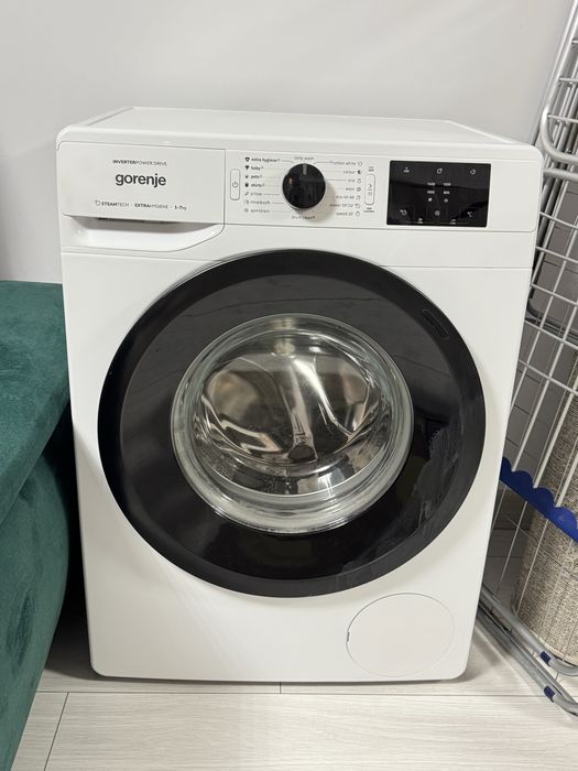 Masina de spalat rufe frontala slim GORENJE WNHEI74SAS, SteamTech, 7 kg, 1400rpm, Clasa A, alb