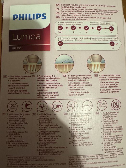 Фотоепилатор Philips Lumea BRI956