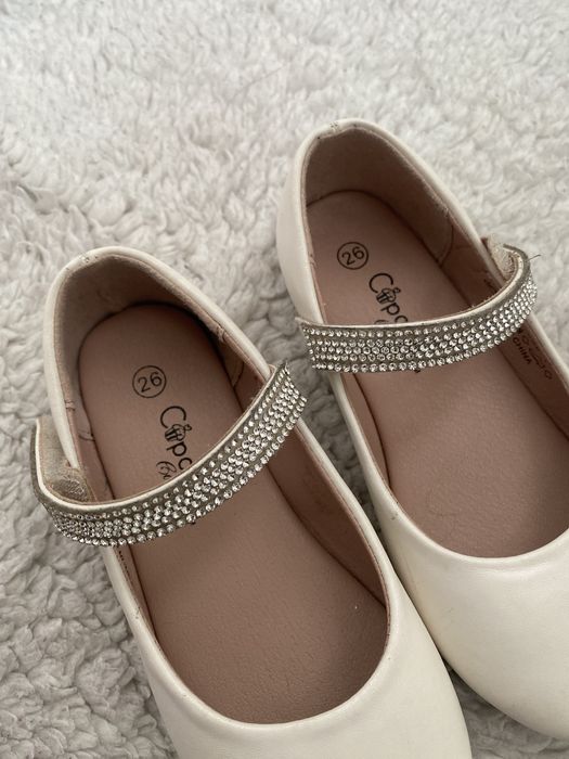 Sandale fetita elegante, marime 26, alb