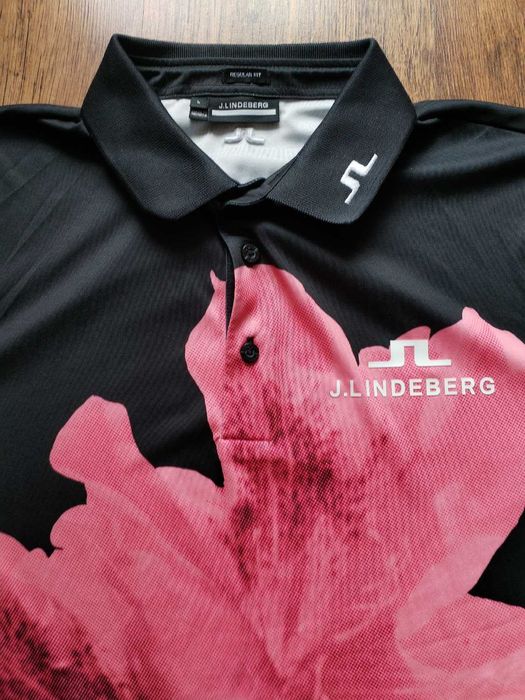 j.lindeberg tour tech golf polo - мъжка дизайнерска тениска КАТО НОВА L