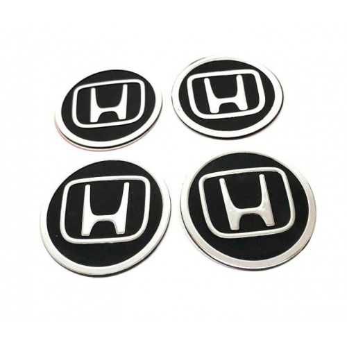Метални стикери за капачки на джанти или тасове HONDA – 60 мм (4 броя)