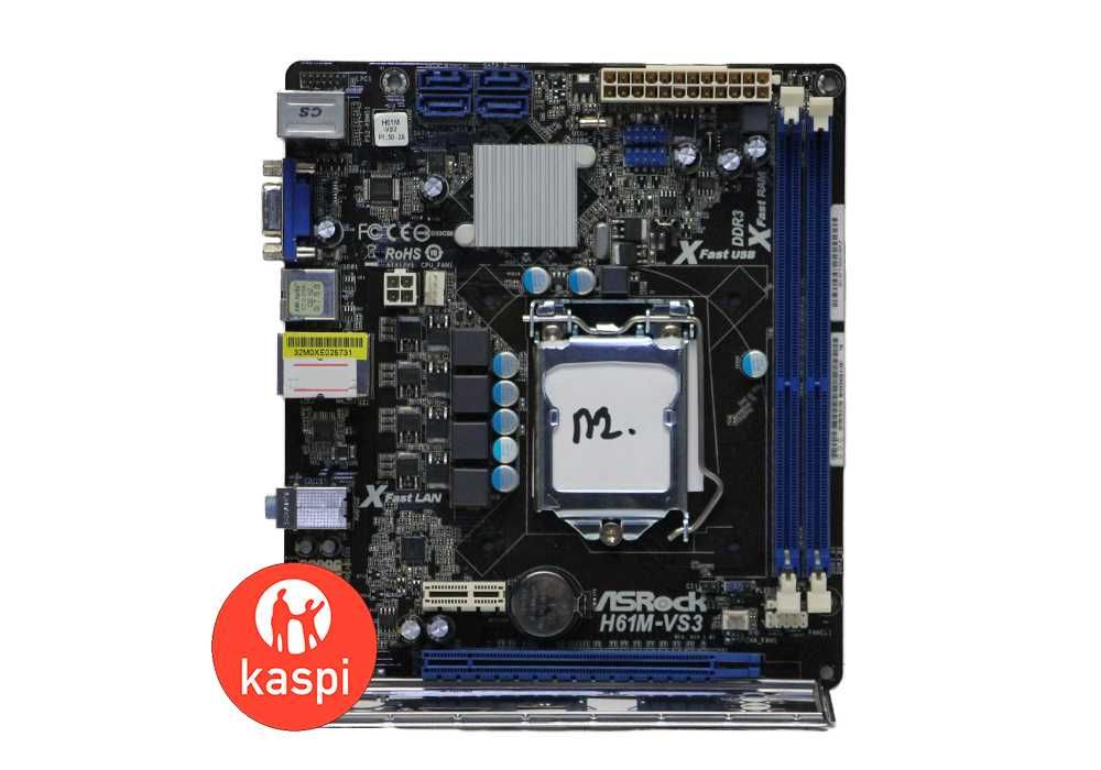 LGA 1155 ASRock H61M-VS3 2x DDR3