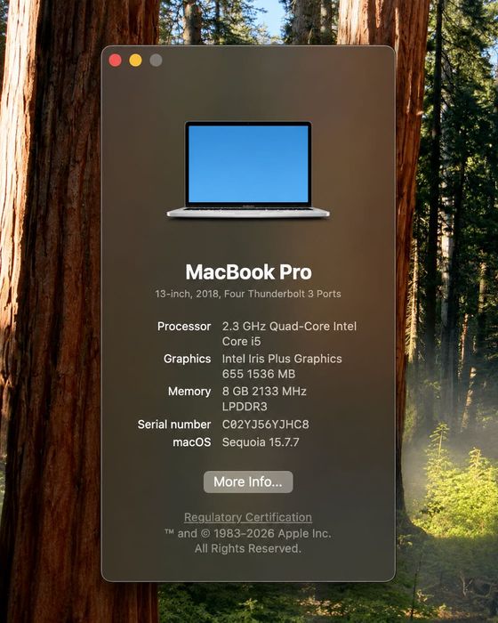 MacBook Pro 13 – 256GB | Urgent