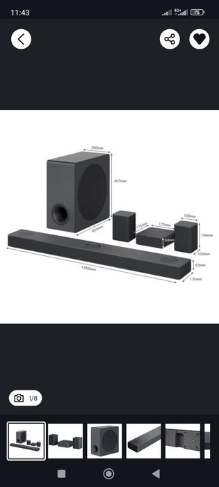 Саунбар LG  S 80 QR