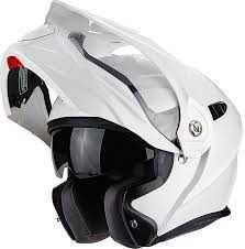Отваряема Мото каска Scorpion ADX 2 Pearl White вградени очила