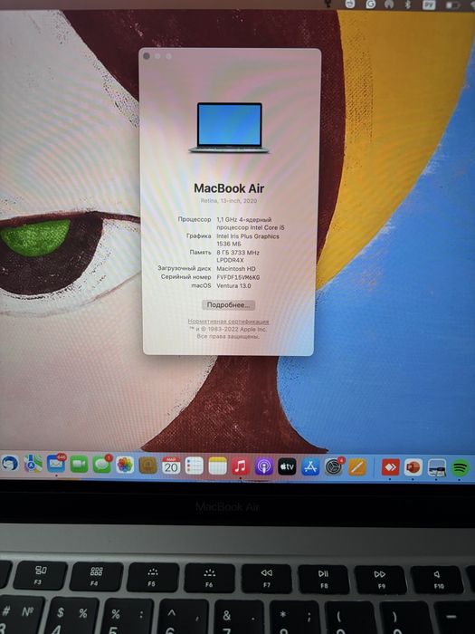 MacBook Air 13” 2020, Intel Core i5, 8 GB RAM продам