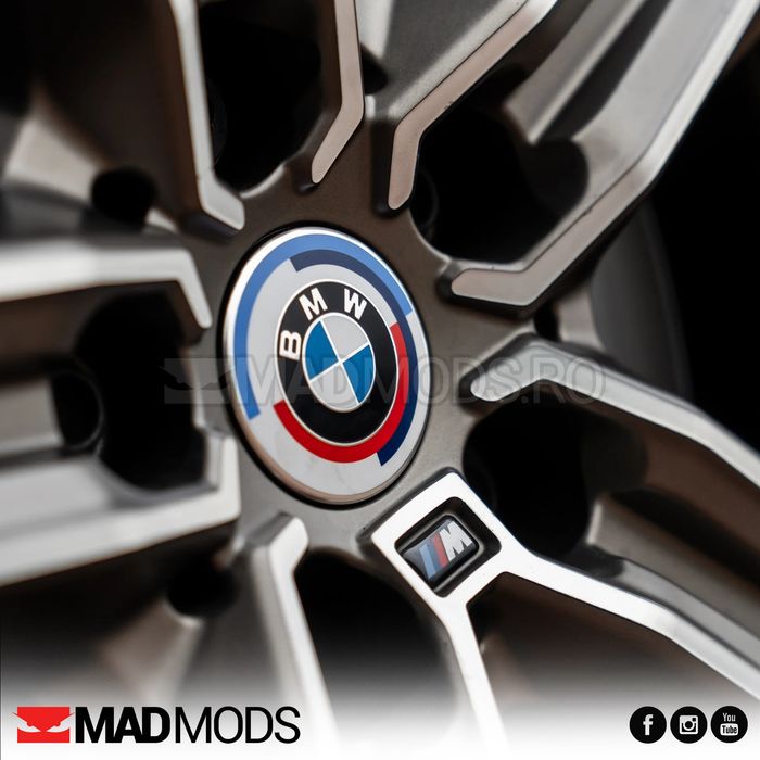 Set 4 capacele aniversare jante BMW 68mm, 60mm, 56mm Seria 1 2 3 4 5 6 7 i X M