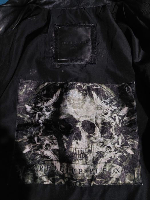 Кожено яке Philipp Plein стил Bomber