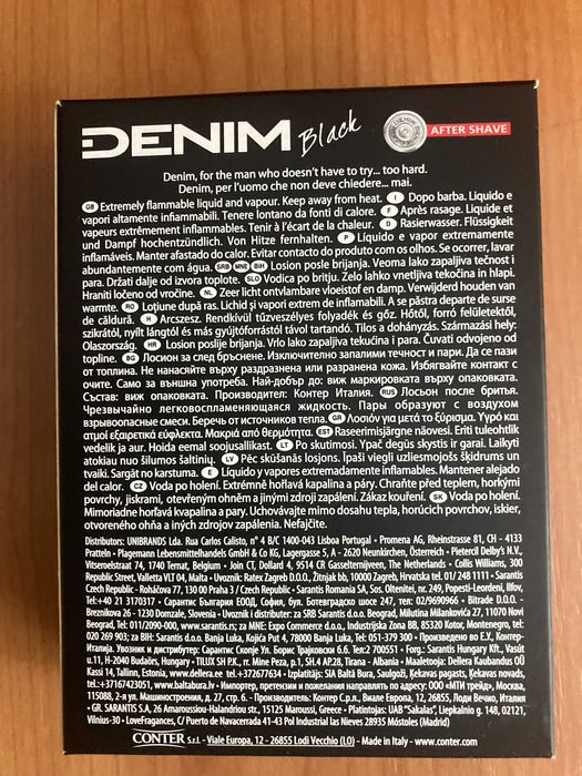 Lotiune dupa ras Denim Black 100ml (aftershave)