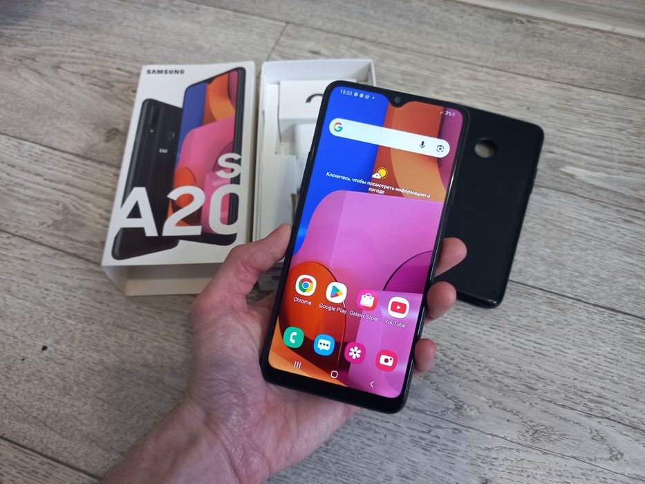 Продам телефон Samsung Galaxy A20S, полная комплектация!