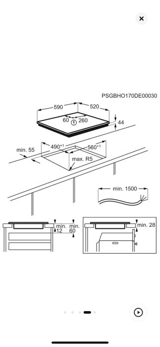 Plita incorporabila Electrolux, LIR60430, Inductie, 4 zone de gatit