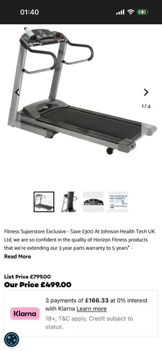 Banda alergare | Horizon Fitness