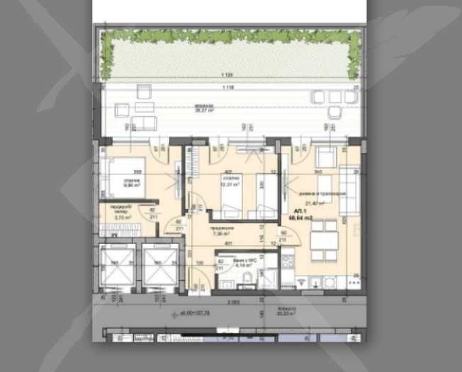 Нов тристаен в Тракия 69002