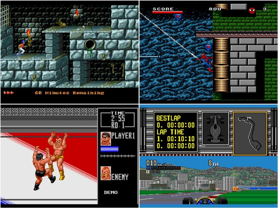 Дискета картридж для Сеги-Sega 16-in-1