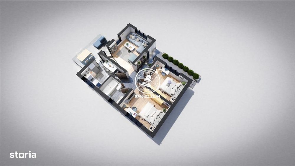 Casa cu 3 camere, 400mp, de vanzare in Miroslava-Ciurbesti