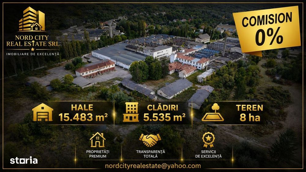Platforma Industriala-8 ha -Fabrica-Hale Productie-21.500 mp