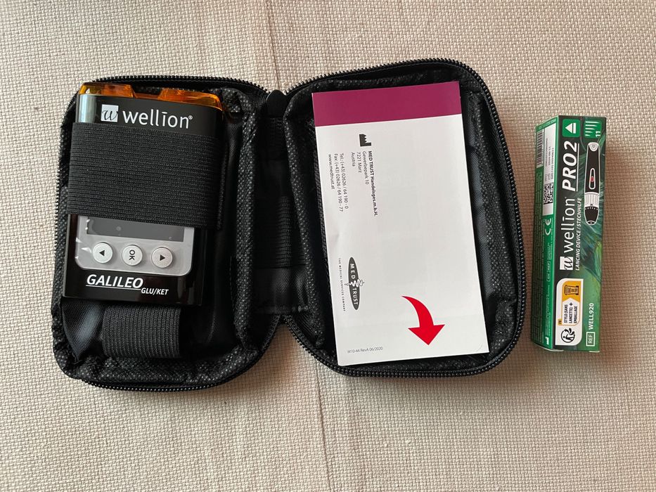 Уред за Кръвна захар и Кетони Wellion GALILEO GLU/KET + 50брGLU ленти