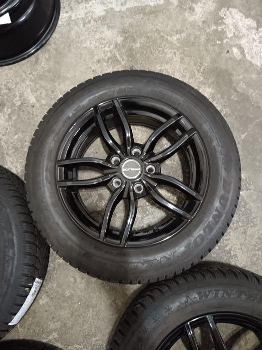 Set jante aliaj 5x114.3 et 38 cu anvelope iarna 205/60/16 kia Hyundai mazda Renault Dacia BYD Mitsubishi