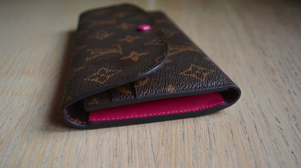 Дамско портмоне Louis Vuitton в кафяво и цикламено