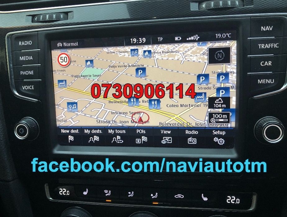 Volkswagen Harti Navigatie MIB 2 2022 Passat B8 Golf 7 Tiguan
