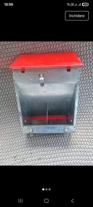 Dozator cereale iepuri metal