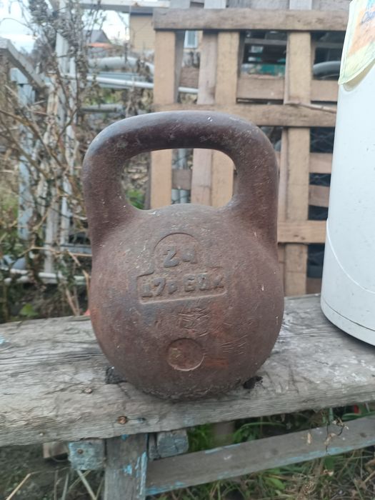 Погодам гирю 24 кг