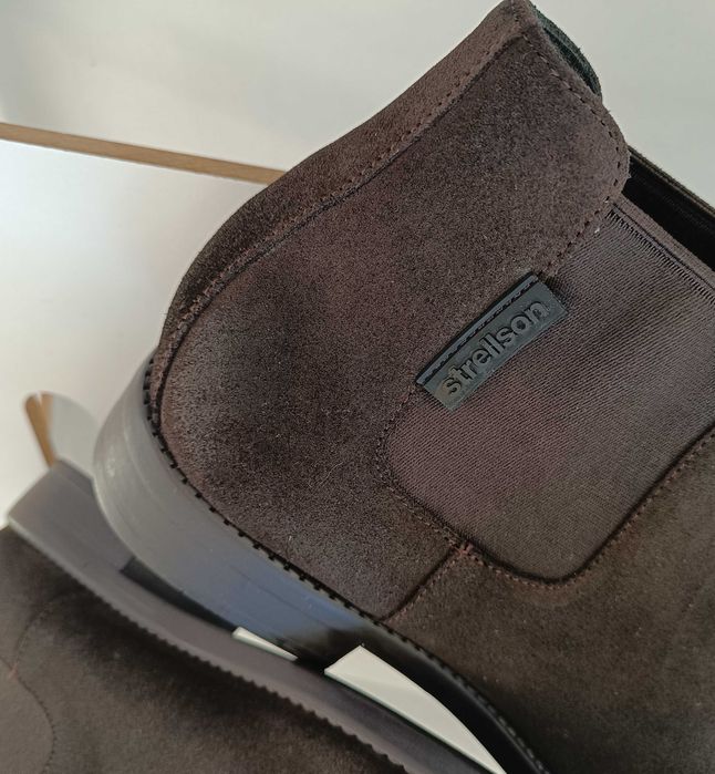 Ghete chelsea 45 plain toe premium Strellson NOI piele naturala moale