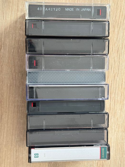 Lot de 10 casete video 8 mm