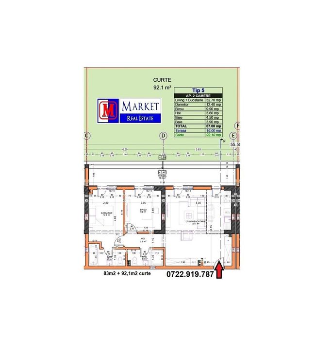 Ap. 3 camere / 2 bai - 83m2+92m2 curte - Metrou Berceni - PROMOTIE ! — fotografia 1