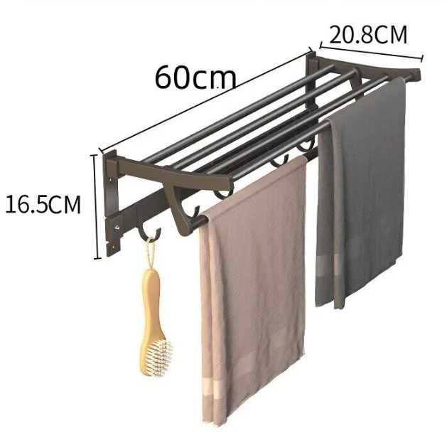 Удобна сгъваема закачалка за хавлии за баня