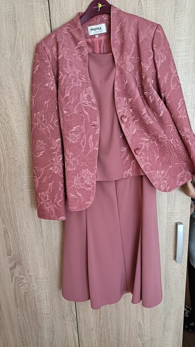Costum Dama,cu fusta,3 piese,Roz Închis,44