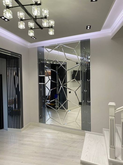 Ромбик зеркало Душавой кабина Витраж Оргстекло