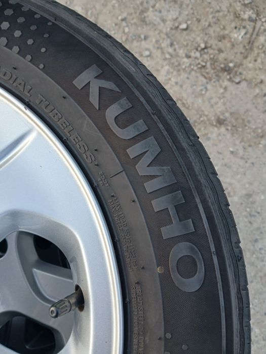 Set 4 jante cu anvelope de vara 185 65 15 Kumho Dacia Logan Mcv 4x 100