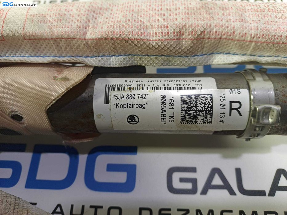 SET Airbag Airbaguri Airbag-uri Lateral Stanga Dreapta Seat Toledo 4 2012 - 2018 Cod 5JA880741 5JA880742 [L1449] [L1450] [L1451]